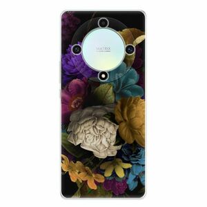Odolné silikonové pouzdro iSaprio - Dark Flowers - Honor Magic5 Lite 5G obraz