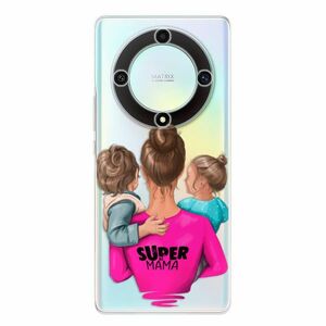 Odolné silikonové pouzdro iSaprio - Super Mama - Boy and Girl - Honor Magic5 Lite 5G obraz