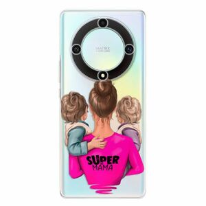 Odolné silikonové pouzdro iSaprio - Super Mama - Two Boys - Honor Magic5 Lite 5G obraz