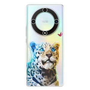 Odolné silikonové pouzdro iSaprio - Leopard With Butterfly - Honor Magic5 Lite 5G obraz