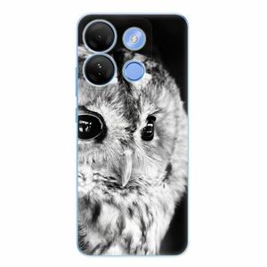 Odolné silikonové pouzdro iSaprio - BW Owl - Infinix Smart 7 obraz