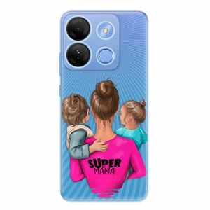 Odolné silikonové pouzdro iSaprio - Super Mama - Boy and Girl - Infinix Smart 7 obraz