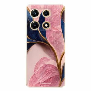 Odolné silikonové pouzdro iSaprio - Pink Blue Leaves - Infinix Note 30 PRO obraz
