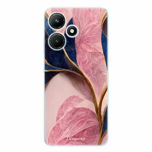 Odolné silikonové pouzdro iSaprio - Pink Blue Leaves - Infinix Hot 30i obraz