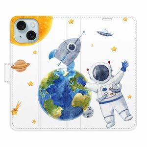 Flipové pouzdro iSaprio - Space 06 - iPhone 15 obraz