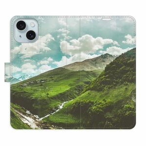 Flipové pouzdro iSaprio - Mountain Valley - iPhone 15 obraz