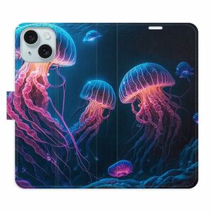 Flipové pouzdro iSaprio - Jellyfish - iPhone 15 obraz