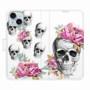 Flipové pouzdro iSaprio - Crazy Skull - iPhone 15 obraz