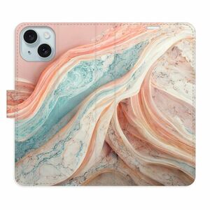Flipové pouzdro iSaprio - Colour Marble - iPhone 15 obraz