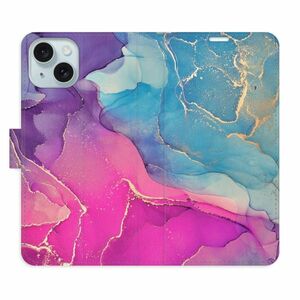 Flipové pouzdro iSaprio - Colour Marble 02 - iPhone 15 obraz