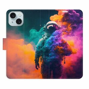 Flipové pouzdro iSaprio - Astronaut in Colours 02 - iPhone 15 obraz