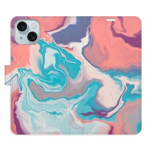 Flipové pouzdro iSaprio - Abstract Paint 06 - iPhone 15 obraz