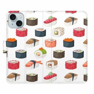 Flipové pouzdro iSaprio - Sushi Pattern 02 - iPhone 15 Plus obraz