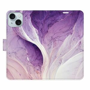 Flipové pouzdro iSaprio - Purple Paint - iPhone 15 Plus obraz