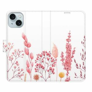 Flipové pouzdro iSaprio - Pink Flowers 03 - iPhone 15 Plus obraz