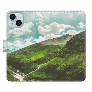 Flipové pouzdro iSaprio - Mountain Valley - iPhone 15 Plus obraz