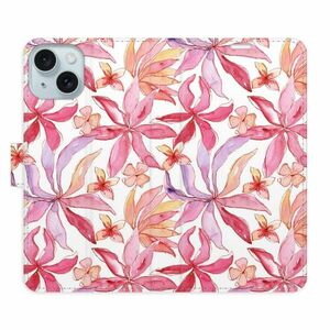 Flipové pouzdro iSaprio - Flower Pattern 10 - iPhone 15 Plus obraz