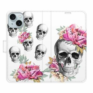 Flipové pouzdro iSaprio - Crazy Skull - iPhone 15 Plus obraz