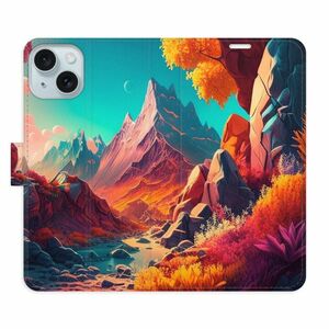 Flipové pouzdro iSaprio - Colorful Mountains - iPhone 15 Plus obraz