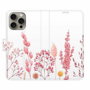 Flipové pouzdro iSaprio - Pink Flowers 03 - iPhone 15 Pro Max obraz