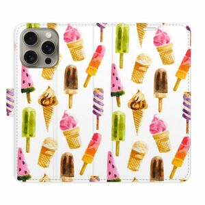 Flipové pouzdro iSaprio - Ice Cream Pattern - iPhone 15 Pro Max obraz