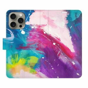 Flipové pouzdro iSaprio - Abstract Paint 05 - iPhone 15 Pro Max obraz