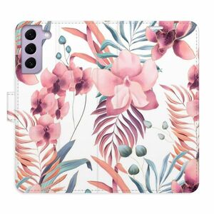 Flipové pouzdro iSaprio - Pink Flowers 02 - Samsung Galaxy S22 5G obraz
