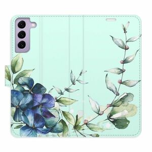 Flipové pouzdro iSaprio - Blue Flowers - Samsung Galaxy S22 5G obraz
