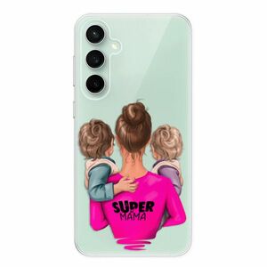 Odolné silikonové pouzdro iSaprio - Super Mama - Two Boys - Samsung Galaxy S23 FE obraz