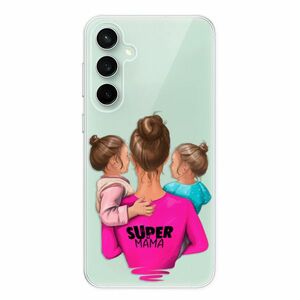 Odolné silikonové pouzdro iSaprio - Super Mama - Two Girls - Samsung Galaxy S23 FE obraz