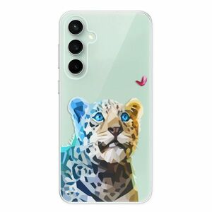 Odolné silikonové pouzdro iSaprio - Leopard With Butterfly - Samsung Galaxy S23 FE obraz