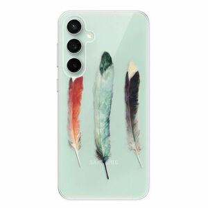 Odolné silikonové pouzdro iSaprio - Three Feathers - Samsung Galaxy S23 FE obraz