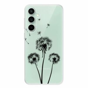 Odolné silikonové pouzdro iSaprio - Three Dandelions - black - Samsung Galaxy S23 FE obraz