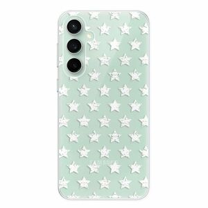 Odolné silikonové pouzdro iSaprio - Stars Pattern - white - Samsung Galaxy S23 FE obraz
