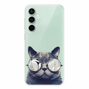 Odolné silikonové pouzdro iSaprio - Crazy Cat 01 - Samsung Galaxy S23 FE obraz