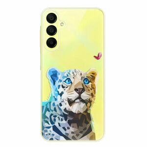 Odolné silikonové pouzdro iSaprio - Leopard With Butterfly - Samsung Galaxy A15 / A15 5G obraz