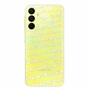 Odolné silikonové pouzdro iSaprio - Handwriting 01 - white - Samsung Galaxy A15 / A15 5G obraz