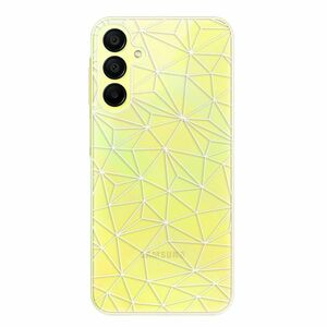 Odolné silikonové pouzdro iSaprio - Abstract Triangles 03 - white - Samsung Galaxy A15 / A15 5G obraz