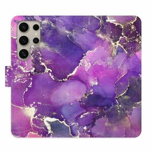 Flipové pouzdro iSaprio - Purple Marble - Samsung Galaxy S24 Ultra obraz