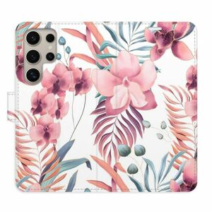 Flipové pouzdro iSaprio - Pink Flowers 02 - Samsung Galaxy S24 Ultra obraz