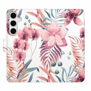 Flipové pouzdro iSaprio - Pink Flowers 02 - Samsung Galaxy S24+ obraz