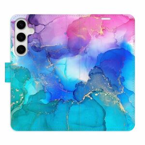 Flipové pouzdro iSaprio - BluePink Paint - Samsung Galaxy S24+ obraz
