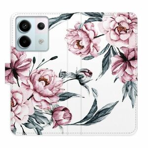 Flipové pouzdro iSaprio - Pink Flowers - Xiaomi Redmi Note 13 Pro 5G / Poco X6 5G obraz