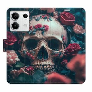 Flipové pouzdro iSaprio - Skull in Roses 02 - Xiaomi Redmi Note 13 5G obraz