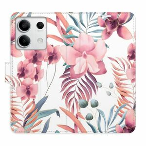 Flipové pouzdro iSaprio - Pink Flowers 02 - Xiaomi Redmi Note 13 5G obraz