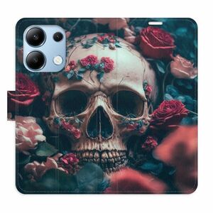 Flipové pouzdro iSaprio - Skull in Roses 02 - Xiaomi Redmi Note 13 obraz