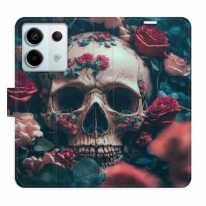 Flipové pouzdro iSaprio - Skull in Roses 02 - Xiaomi Redmi Note 13 Pro+ 5G obraz