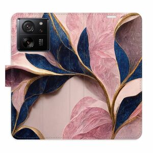 Flipové pouzdro iSaprio - Pink Leaves - Xiaomi 13T / 13T Pro obraz
