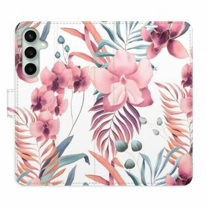 Flipové pouzdro iSaprio - Pink Flowers 02 - Samsung Galaxy S23 FE obraz