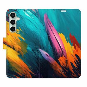 Flipové pouzdro iSaprio - Orange Paint 02 - Samsung Galaxy S23 FE obraz